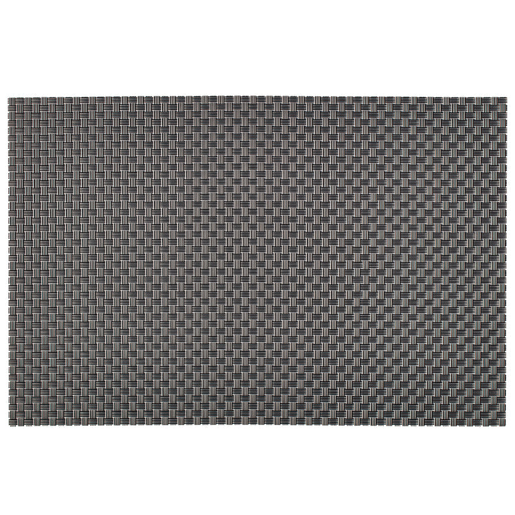 Gun Metal | Set of six Metallic Woven placemats featuring a shimmering design that adds a contemporary and luxurious touch to your dining table decor.