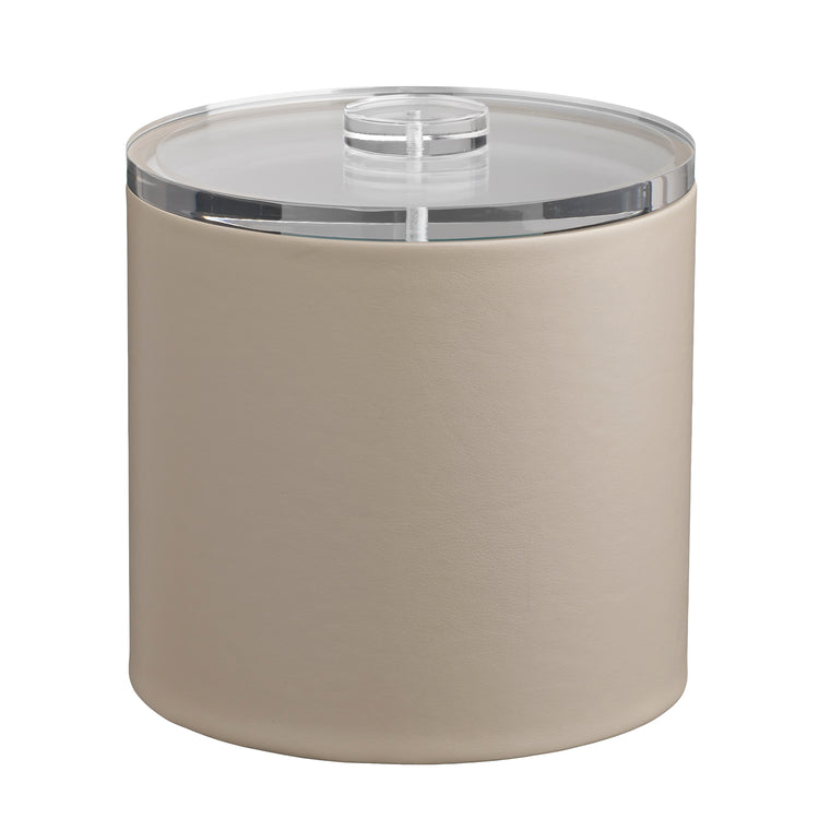Taupe | Chic Plus 3qt Ice Bucket showcasing a durable quartz cover, designed for luxury hospitality and home use.