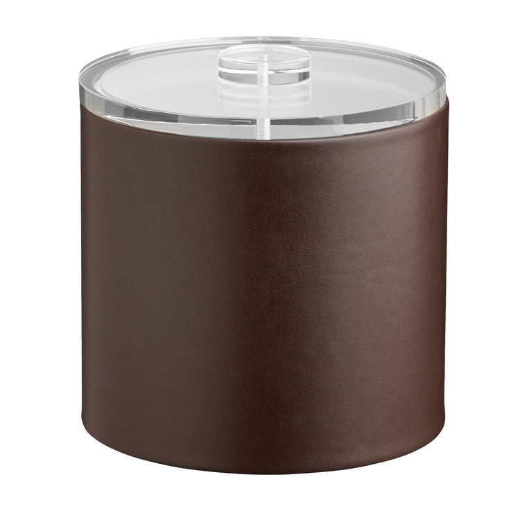 Chocolate | Sophisticated Plus 3qt Ice Bucket with a polished quartz lid, enhancing any bar or dining experience.