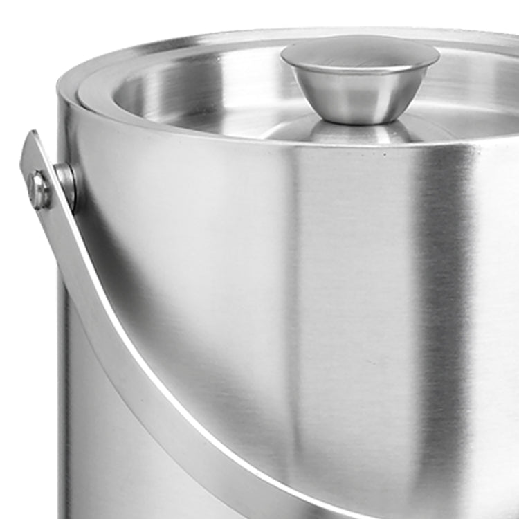 Brushed Stainless Steel | Featuring a clean design with a sturdy handle, this ice bucket combines elegance with functionality for a refined ice service experience.
