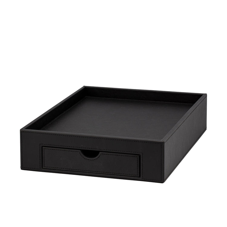 Black | Wake-Up Call Coffee Drawer Tray, designed for organized and efficient in-room coffee service in hospitality settings.