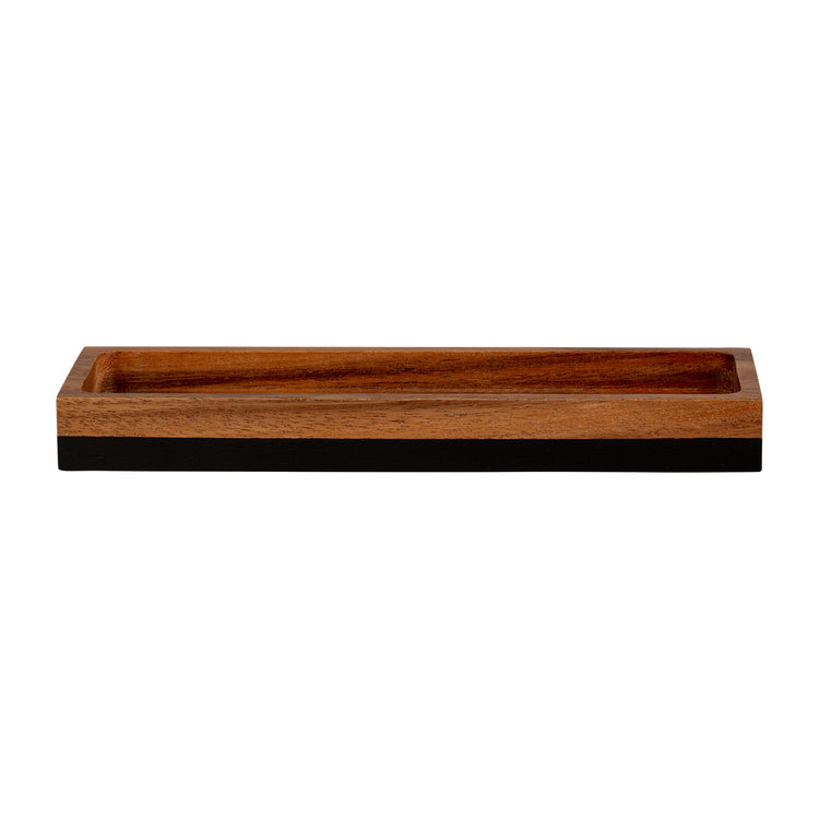 Acacia | Image of the Canopy collection Amenity Tray with a black base
