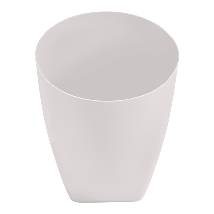 White | waste bin interior showing on a white background