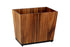 Acacia | Taniya Nayak Design 16qt wastebasket without a liner on a white background.