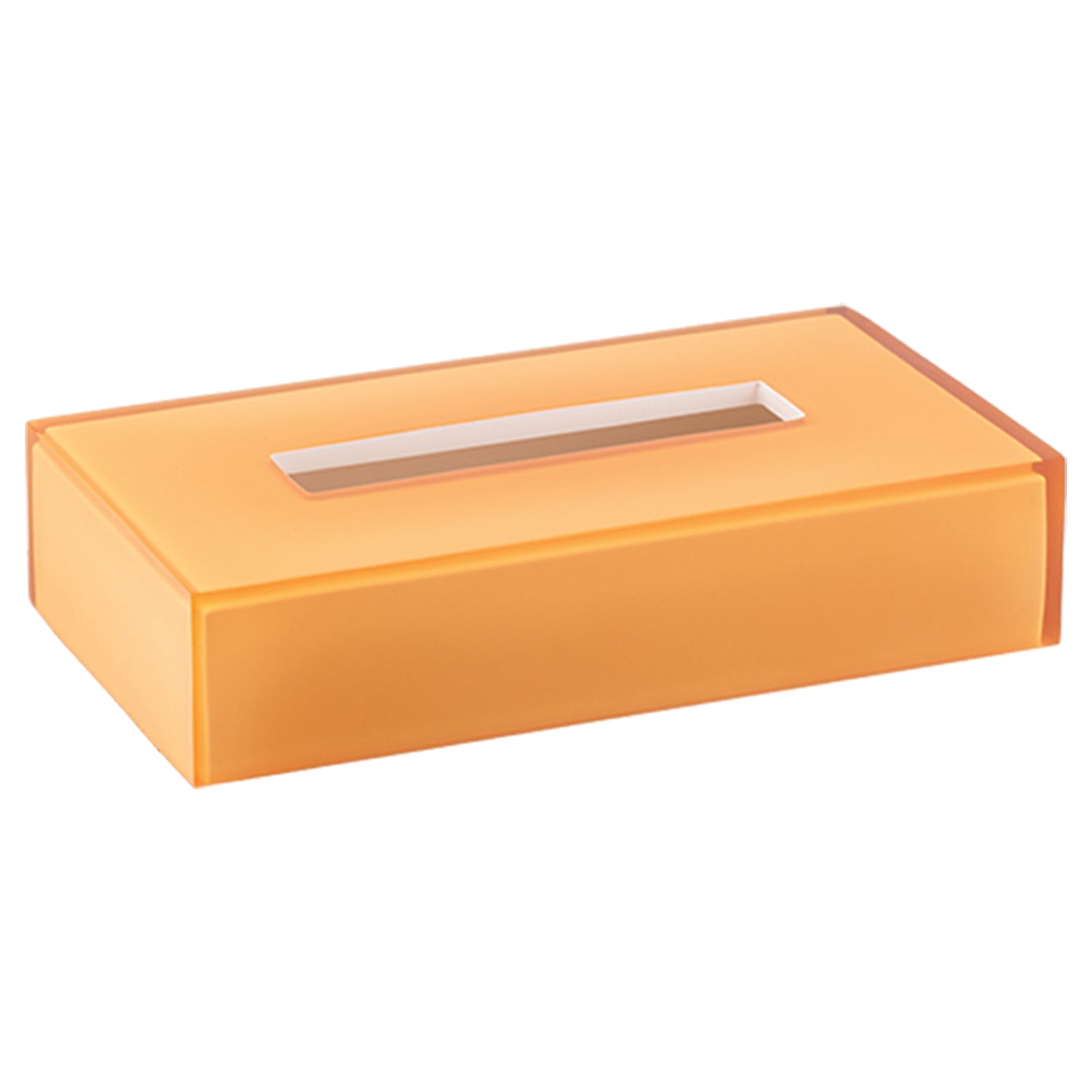 Amber | Sleek Glacier rectangle tissue box cover designed to complement modern decor while keeping tissues easily accessible.