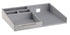 Silver Lining | Silver coffee tray with compartments on a white background.