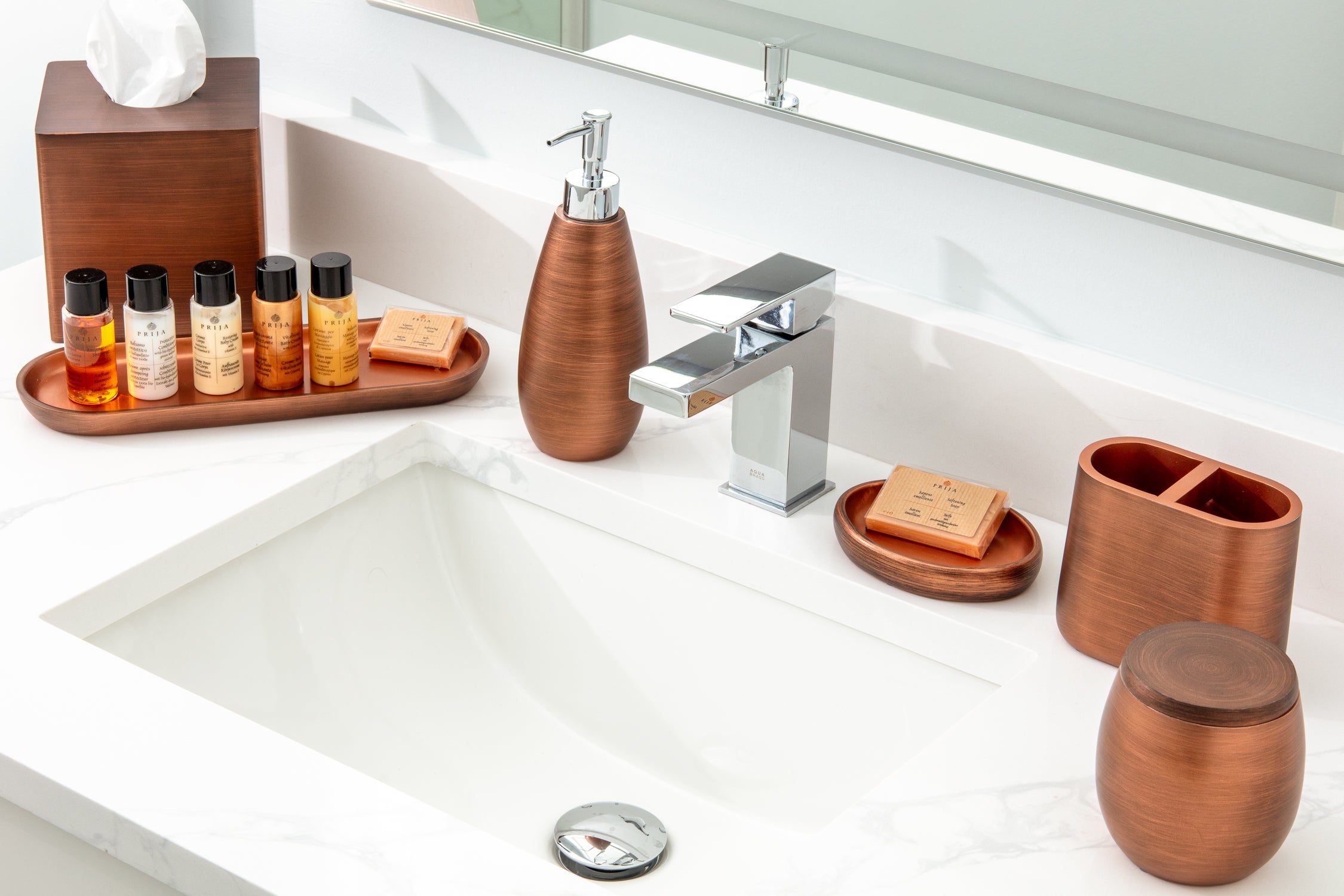 Urban Oasis Amenity Tray | Modern-Chic Holder | Erwyn Products