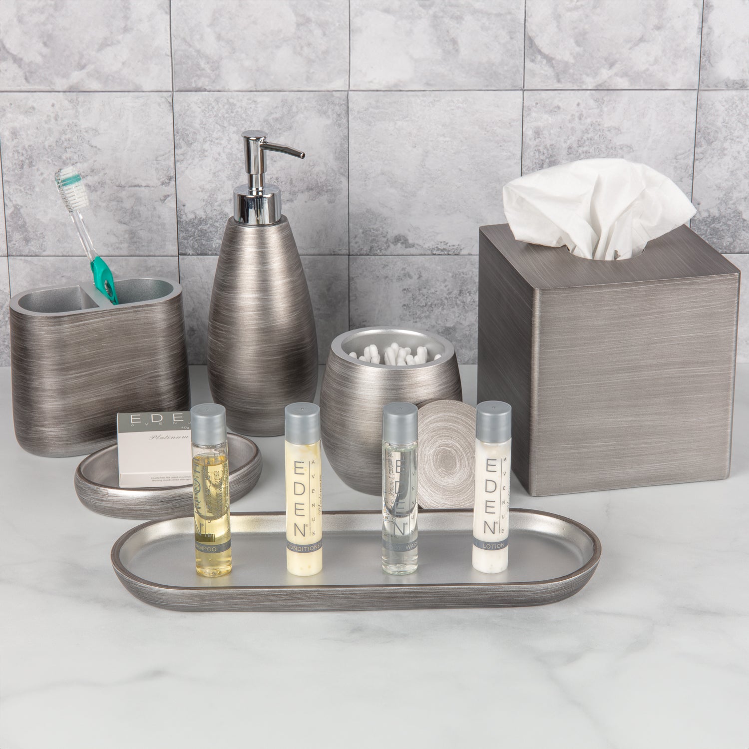 Urban Oasis Amenity Tray | Modern-Chic Holder | Erwyn Products