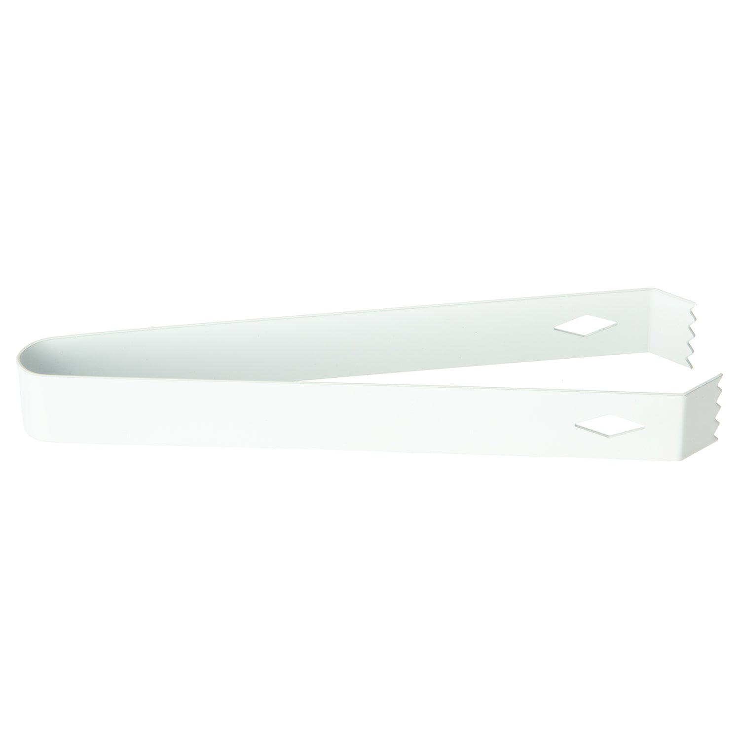 White | Elegant silver ice tongs ready for use in a luxury hotel suite.