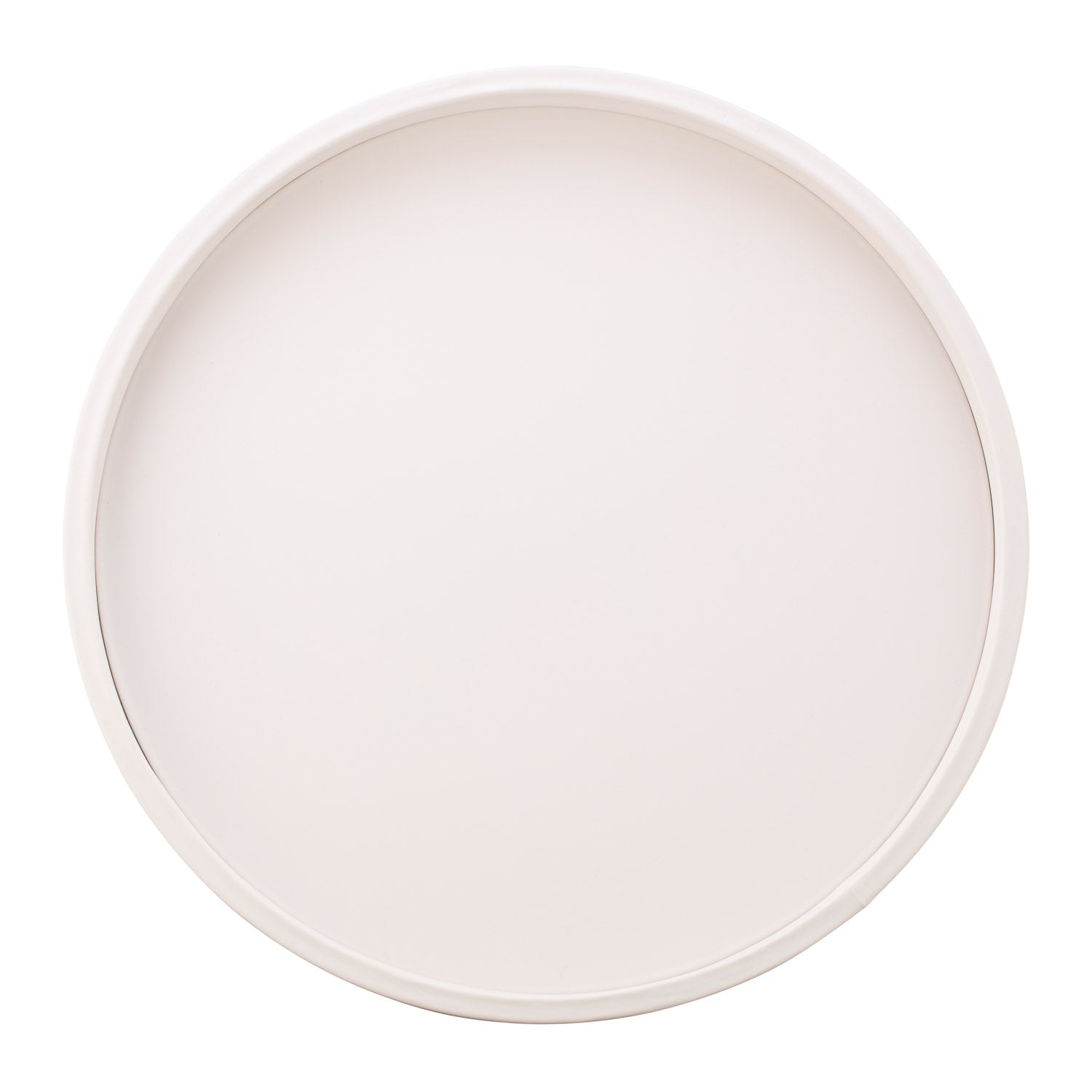 White with White | Colorful Rainbow 14" Round Serving Tray featuring a stylish white rim, ideal for entertaining guests.