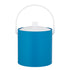 Process blue and white | Fun Rainbow 3qt Ice Bucket with a white bale handle, designed for easy carrying and serving at parties.