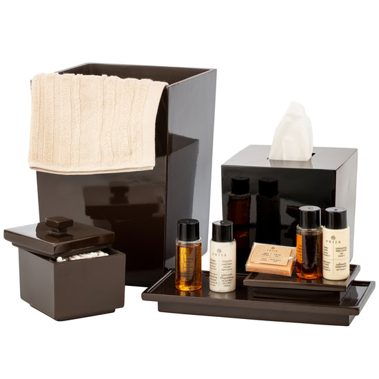 Chocolate | Hemingway Bath Accessories Collection, blending classic elegance with modern functionality for a high-end guest experience.