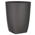 Pewter | 14qt guestroom wastebin on a white background