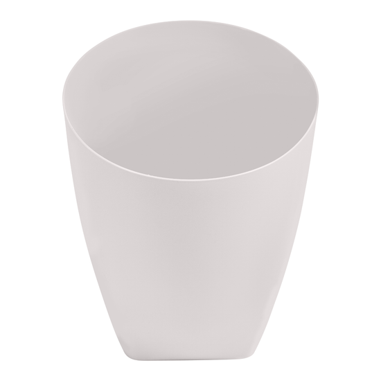 White | waste bin interior showing on a white background