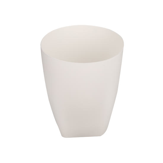 White | cylindrical container on a white background